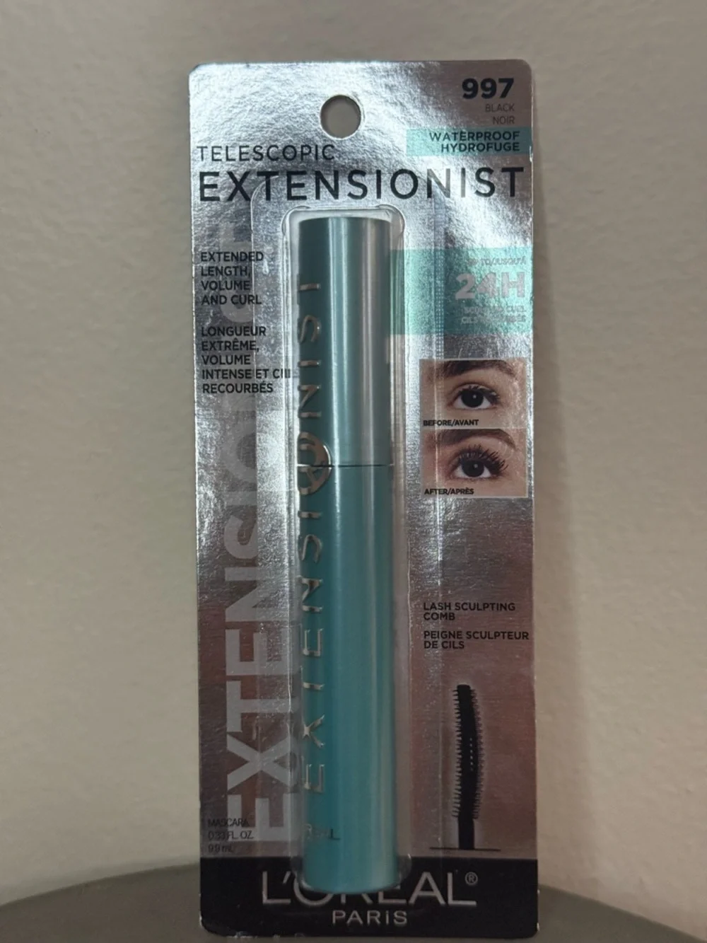 Telescopic Extenaionists 997 BLACK- Mascara Teal Waterproof Lengthening Tube